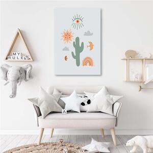 Obraz na plátne Magický kaktus Rozmery: 40 x 60 cm