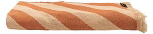 Prikrývka na dvojlôžko v béžovo-tehlovej farbe 240x240 cm Terracota Lines – Really Nice Things