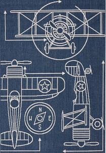 Franc Koberec Aeroplane blue 120x170cm