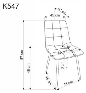 Halmar Jedálenská stolička K547 - černá