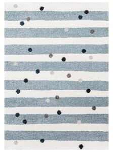 Franc Koberec Stripes and Dots blue 160x230cm