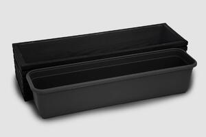 Drevený truhlík s plastovou vložkou - čierny Rozměry (cm): 44 x 20, v. 14