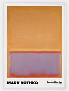 Plagát Orange, Blue, Red | Mark Rothko