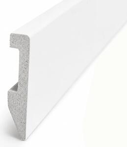 GGD Podlahová lišta HDPS 8cm biela hladká