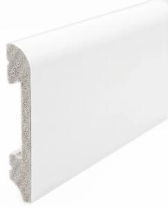 GGD Podlahová lišta HDPS 8cm biela zaoblená