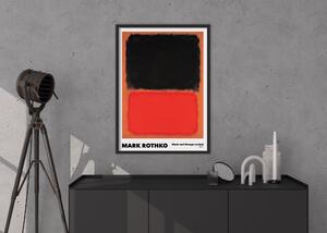 Plagát Black and Orange on Red | Mark Rothko