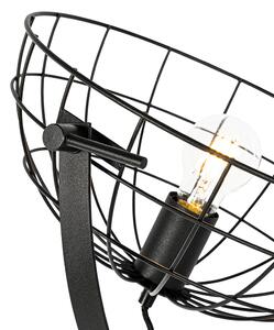 Industriálna stojanová lampa na statív čierna 35 cm nastaviteľná - Hanze