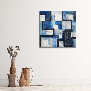 Obraz na plátne Modrá abstrakcia Rozmery: 30 x 30 cm