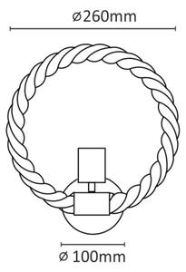 LED Nástenné svietidlo ROPE ARTHUR 1xE27/10W/230V