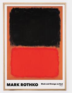Plagát Black and Orange on Red | Mark Rothko