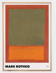 Plagát Orange and Green on Red, 1955 | Mark Rothko
