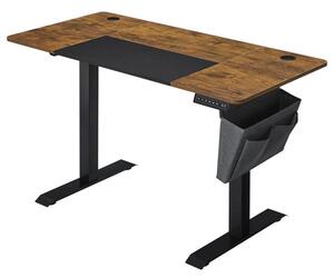 Pracovný stôl DESK 2 hnedá/čierna