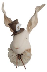 Ľanový králik z ríše divov svetlo béžový Mr.Hatter