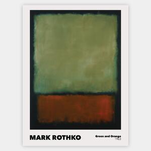Plagát Green and Orange | Mark Rothko