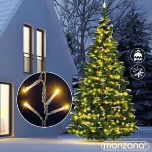 Vianočná reťaz svetelné cencúle LED, teplá biela, 5m