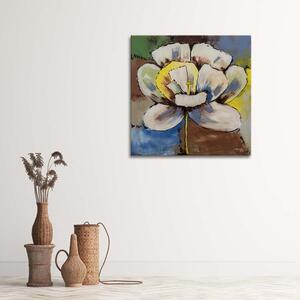 Obraz na plátne Farebný kvet Rozmery: 30 x 30 cm