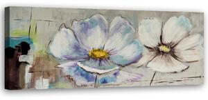 Obraz na plátne Dve kvety Rozmery: 90 x 30 cm
