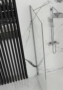 Rea Molier, sklenená stena 80x190cm ku sprchovému kútu Molier, 6mm číre sklo, chrómový profil, REA-K8534