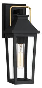 Quoizel QZ-BUCKLEY-S-MBK - Vonkajšie nástenné svietidlo S BUCKLEY 1xE27/40W/230V IP44