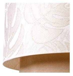 Závesné svietidlo WERONA DUO 7, 1x krémové/béžové textilné tienidlo so vzorom, W, G