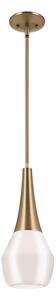 Kichler KL-DEELA-P-CPZ - Luster na tyči DEELA 1xE27/60W/230V pr. 17,8 cm mosadz