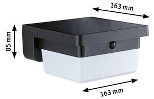Paulmann 95748 - LED/2,3W IP44 Solárne nástenné svietidlo so senzorom ISLEEN 3,7/230V