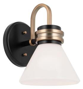 Kichler KL-FARUM1-BK - LED Kúpeľňová lampa FARUM 1xG9/3W/230V čierna/mosadz