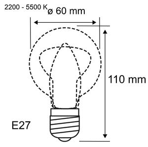 LED Stmievateľná žiarovka FILAMENT E27/7,5W/230V 2200-5500K - Paulmann 29155