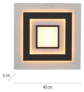 JUST LIGHT. 14439-21 - LED Stropné svietidlo CICHIO LED/18,5W/230V + LED/9W čierna