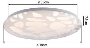 JUST LIGHT. 14009-16 - stmievateľné LED stropné svietidlo ART PLAFO LED/20W/230V biele + diaľkový ovládač