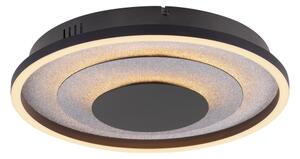 JUST LIGHT. 14409-21 - LED stropné svietidlo GLITTY LED/22W/230V priemer 40 cm čierna