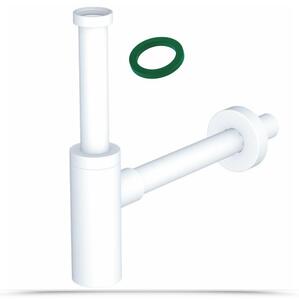 Sifón pre umývadlo a bidet – Minimalistický, okrúhly tvar – Matná biela farba