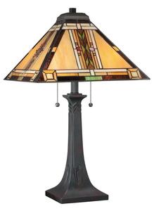 Quoizel QZ-NAVAJO-TL-VB - Stolná lampa Tiffany NAVAJO 2xE27/60W/230V