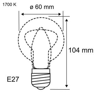 LED stmievateľná žiarovka FILAMENT E27/6W/230V 1700K - Paulmann 28522