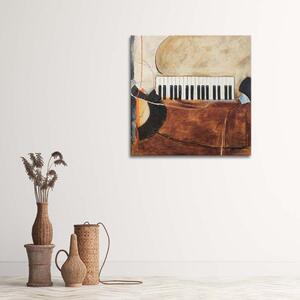 Obraz na plátne Abstraktné klávesy klavíra Rozmery: 30 x 30 cm