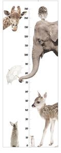Samolepka do detskej izby rastový graf milujem zvieratá