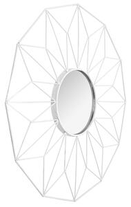 Zrkadlo Dvanásťuholník - biele 58 cm