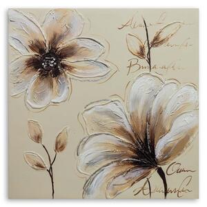 Gario Obraz Maľované kvety Veľkosť: 30 x 30 cm, Prevedenie: Obraz na plátne