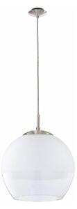 BRILAGI - LED závesné svietidlo na lanku RETRO GLASS 1xE27/60W/230V matný chróm/biela