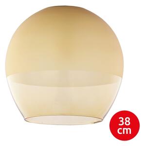 BRILAGI-LED Závesný luster na lanku RETRO GLASS 1xE27/60W/230V matný chróm/dymová béžová