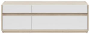 SKRINKA POD TV, biela, farba duba, 173,5/58,2/42 cm Hom`in - TV nábytok