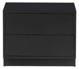 Čierny modulárny TV stolík z borovicového dreva 50x40 cm Finca – WOOOD