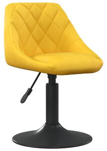 Barová stolička horčicovo-žltá zamatová