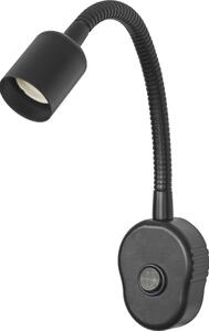 Osram - Flexibilné nástenné svietidlo PLUG TUBE FLEX 1xGU10/5W/230V čierne