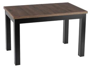 Rozkladací jedálenský stôl DOO 120/160x75 cm makadamia/čierna