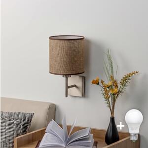 BRILAGI - LED nástenné svietidlo NUBILA 1xE27/60W/230V matný chróm/hnedá