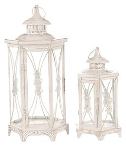Set dvoch lampášov biely LUC304 (2 ks)