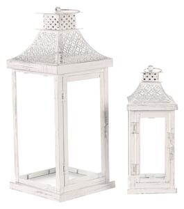 Set dvoch lampášov biely LUC305 (2 ks)