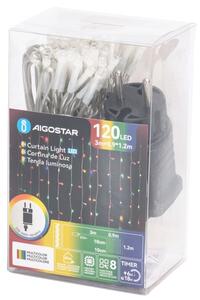 Aigostar - LED vianočná reťaz do exteriéru 120xLED/8 funkcií 3,9x1,2m IP44 viacfarebná