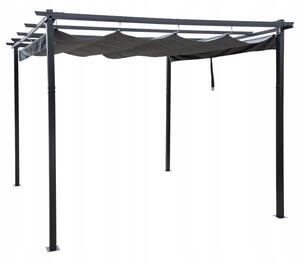 Záhradná pergola PERGO antracitová 300x400 cm
